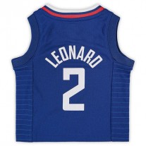 LA.Clippers #2 Kawhi Leonard Infant 2020-21 Jersey Icon Edition Royal Stitched American Basketball Jersey