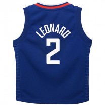 LA.Clippers #2 Kawhi Leonard Toddler 2020-21 Replica Jersey Icon Edition Royal Stitched American Basketball Jersey