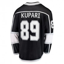 LA.Kings #89 Rasmus Kupari Fanatics Branded Home Breakaway Player Jersey Black Stitched American Hockey Jerseys