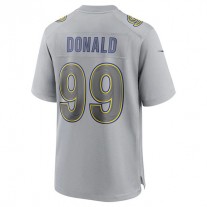 LA.Rams #99 Aaron Donald Gray Atmosphere Fashion Game Jersey Stitched American Football Jersey