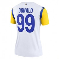 LA.Rams #99 Aaron Donald White Legend Jersey Stitched American Football Jersey