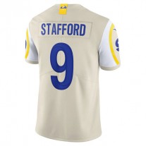 LA.Rams #9 Matthew Stafford Bone Vapor Limited Jersey Stitched American Football Jersey