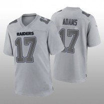 LV.Raiders #17 Davante Adams Gray Atmosphere Game Jersey Stitched American Football Jerseys