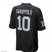 LV. Raiders #10 Jimmy Garoppolo Game Player Jersey - Black Stitched American Football Jerseys