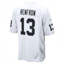 LV. Raiders #13 Hunter Renfrow White Game Player Jersey Stitched American Football Jerseys