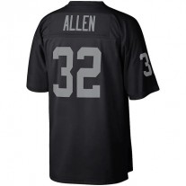 LV. Raiders #32 Marcus Allen Mitchell & Ness Black Retired Player Legacy Replica Jersey Stitched American Football Jerseys