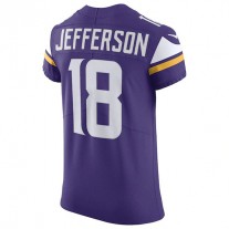 MN.Vikings #18 Justin Jefferson Purple Vapor Elite Jersey Stitched American Football Jerseys