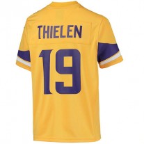 MN.Vikings #19 Adam Thielen Gold Inverted Team Game Jersey Stitched American Football Jerseys