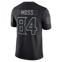 MN.Vikings #84 Randy Moss Black Retired Player RFLCTV Limited Jersey Stitched American Football Jerseys