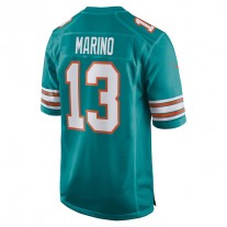 M.Dolphins #13 Dan Marino Aqua Retired Player Jersey Stitched American Football Jerseys