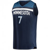 M.Timberwolves #7 Wendell Moore Jr. Fanatics Branded 2022 Draft First Round Pick Fast Break Replica Player Jersey Icon Edition Navy Stitched American Basketball Jersey