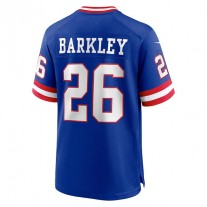 NY.Giants #26 Saquon Barkley Royal Classic Player Game Jersey Stitched American Football Jerseys