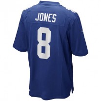 NY.Giants #8 Daniel Jones Royal Game Player Jersey Stitched American Football Jerseys