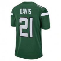 NY.Jets #21 Ashtyn Davis Gotham Green Game Player Jersey Stitched American Football Jerseys