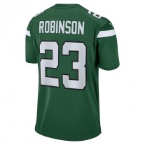 NY.Jets #23 James Robinson Gotham Green Game Player Jersey Stitched American Football Jerseys