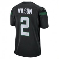 NY.Jets #2 Zach Wilson Stealth Black Game Jersey Stitched American Football Jerseys