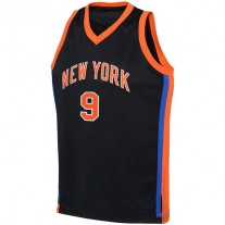 NY.Knicks #9 RJ Barrett 2022-23 Swingman Jersey City Edition Black Stitched American Basketball Jersey