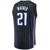 O.Magic #21 Moritz Wagner Fanatics Branded 2021-22 Fast Break Replica Jersey Icon Edition Black Stitched American Basketball Jersey