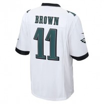 P.Eagles #11 A.J. Brown White Game Jersey Stitched American Football Jerseys