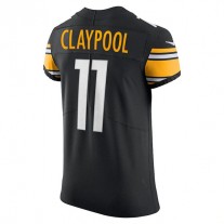 P.Steelers #11 Chase Claypool Black Vapor Elite Player Jersey Stitched American Football Jerseys