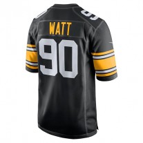 P.Steelers #90 T.J. Watt Black Alternate Game Jersey Stitched American Football Jerseys
