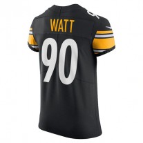 P.Steelers #90 T.J. Watt Black Vapor Elite Player Jersey Stitched American Football Jerseys