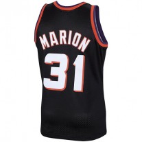 P.Suns #31 Shawn Marion Mitchell & Ness 1999-2000 Hardwood Classics Swingman Player Jersey Black Stitched American Basketball Jersey