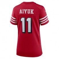 SF.49ers #11 Brandon Aiyuk Scarlet Alternate Game Jersey Stitched American Football Jerseys