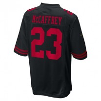 SF.49ers #23 Christian McCaffrey SFashion Game Jersey Black Stitched American Football Jerseys