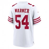 SF.49ers #54 Fred Warner White Player Game Jersey Stitched American Football Jerseys