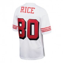 SF. 49ers #80 Jerry Rice Mitchell & Ness White 1994 Authentic Throwback Retired Player Jersey Stitched American Football Jersey