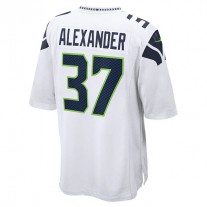 S.Seahawks #37 Shaun Alexander White Retired Player Game Jersey Stitched American Football Jerseys