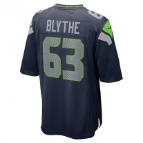 S.Seahawks #63 Austin Blythe College Navy Game Jersey Stitched American Football Jerseys