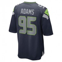 S.Seahawks #95 Myles Adams College Navy Game Player Jersey Stitched American Football Jerseys