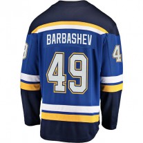 St.L.Blues #49 Ivan Barbashev Fanatics Branded Breakaway Player Jersey Blue Stitched American Hockey Jerseys