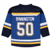 St.L.Blues #50 Jordan Binnington Preschool Home Replica Player Jersey Blue Stitched American Hockey Jerseys