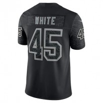 TB.Buccaneers #45 Devin White Black RFLCTV Limited Jersey Stitched American Football Jerseys