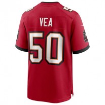 TB.Buccaneers #50 Vita Vea Red Game Jersey Stitched American Football Jerseys