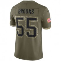 TB.Buccaneers #55 Derrick Brooks Olive 2022 Salute To Service Retired Player Limited Jersey Stitched American Football Jerseys
