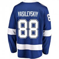 TB.Lightning #88 Andrei Vasilevskiy Fanatics Branded Home Premier Breakaway Player Jersey Blue Stitched American Hockey Jerseys