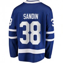 T.Maple Leafs #38 Rasmus Sandin Fanatics Branded Replica Player Jersey Blue Stitched American Hockey Jerseys