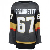 V.Golden Knights #67 Max Pacioretty Fanatics Authentic Autographed Black Gray Hockey Jerseys