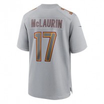 W.Commanders #17 Terry McLaurin Gray Atmosphere Fashion Game Jersey Stitched American Football Jerseys