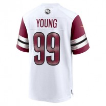 W.Commanders #99 Chase Young White Game Jersey Stitched American Football Jerseys