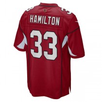 A.Cardinals #33 Antonio Hamilton Cardinal Game Jersey Stitched American Football Jerseys