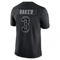 A.Cardinals #3 Budda Baker Black RFLCTV Limited Jersey Stitched American Football Jerseys