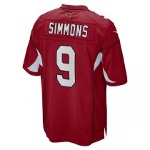 A.Cardinals #9 Isaiah Simmons Cardinal Game Player Jersey Stitched American Football Jerseys