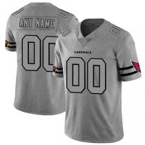 A.Cardinals Customized Gray Gridiron Gray Vapor Untouchable Limited Jersey Stitched Football Jerseys
