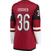 A.Coyotes #36 Christian Fischer Fanatics Branded Breakaway Player Jersey Garnet Stitched American Hockey Jerseys