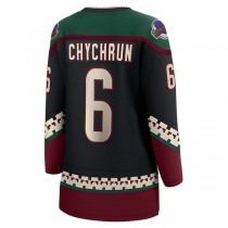 A.Coyotes #6 Jakob Chychrun Fanatics Branded Home Breakaway Player Jersey Black Stitched American Hockey Jerseys